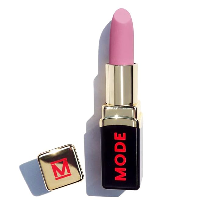 MODE Nude Pink Lipstick Virgin Matte Areni Noir Lipstick HOKIS Long Lasting Pigment Rich Lip Color, Nourishing Natural Skincare Fruit Oils, Organic Shea Butter