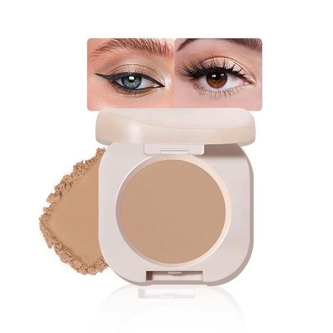 Pearlescent mini Eyeshadow Highly Pigmented Blend Matte & Shimmer EyeShadow,Cream Moisturizing Waterproof&Long Lasting Eye Makeup Natural Luminous Makeup Look (B06, 1 Count (Pack of 1))
