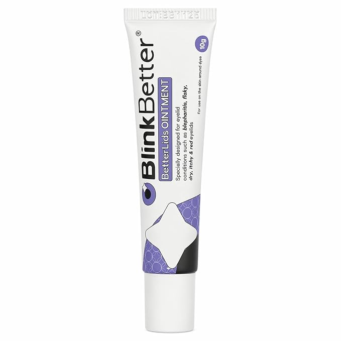 BlinkBetter BetterLids Eyelid Ointment for Dry, Itchy & Sensitive Eyelids – Deep-Moisturising Oat Complex with Shea Butter & Panthenol to Hydrate, Nourish & Soothe Delicate Eyelid Skin – 0.34 oz