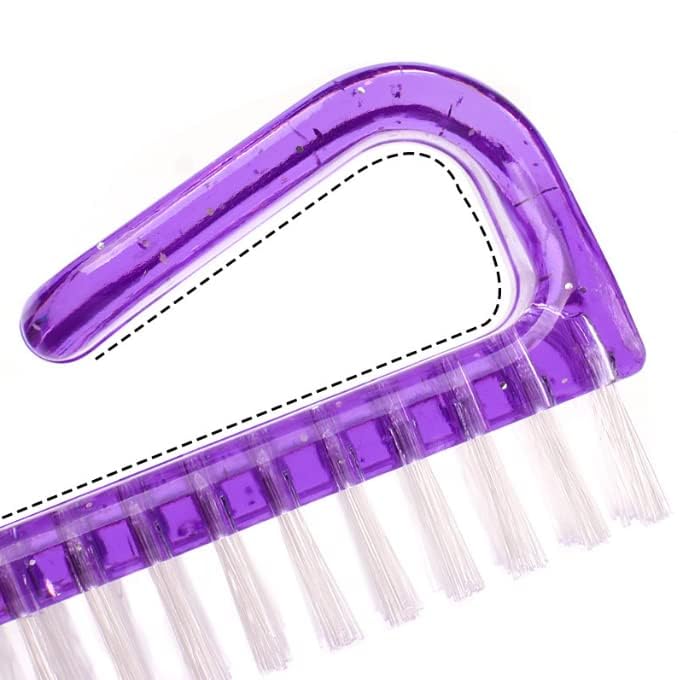 3Pcs Different Kinds of Fingernail brush with Plastic Handle Nail brush for cleaning Fingernails - Easy to use Nail Scrub brush - Nail Cleaner Nail brushes for Hands Feet(green)