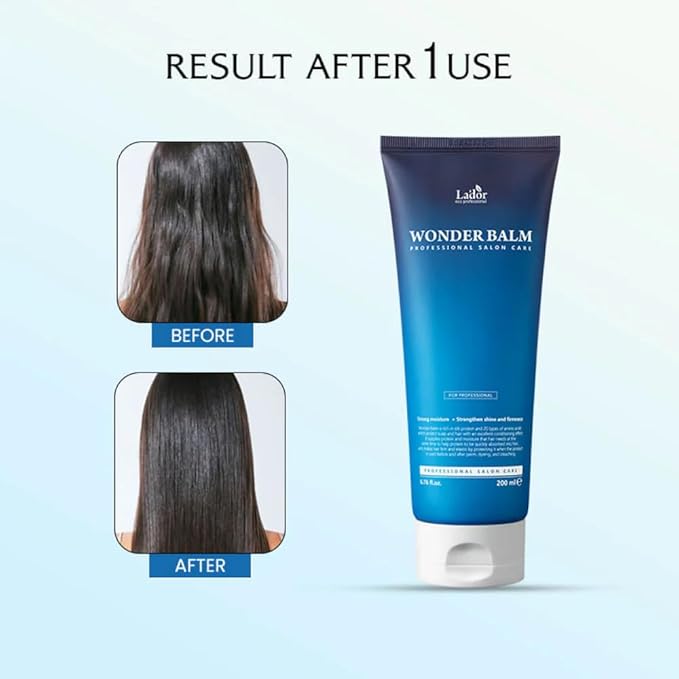 LA'DOR Wonder Balm 200ml Hair Treatment Conditioner Moisturizing Silk Protein Intensely Nourishes Curls With Irreplaceable Substances Restores Softness for Beautiful and Healthy Hair