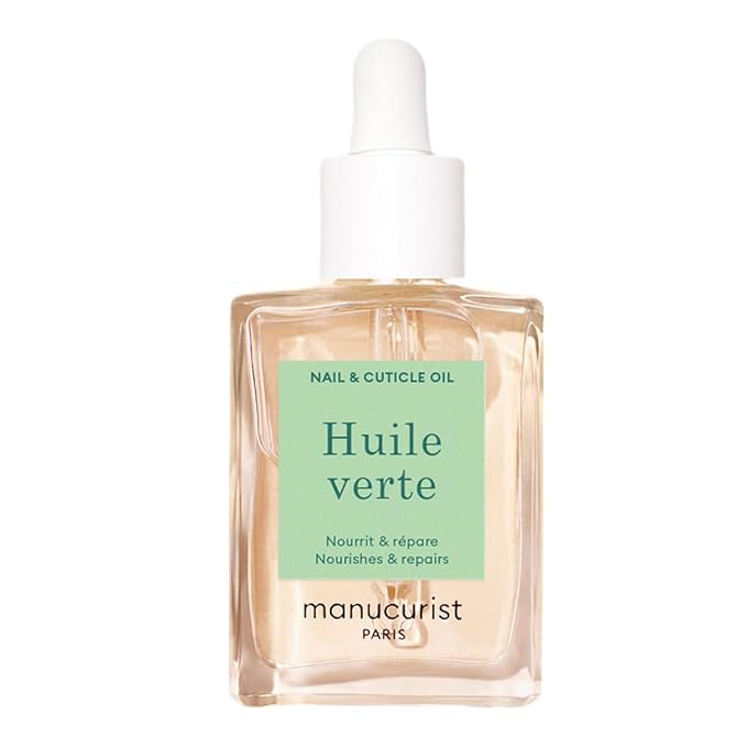 Manucurist Green Oil Nail Care - Nail & Cuticle Oil for Nails - Nourishes and Regenerates Nails and Cuticles - Promotes Growth - Blend of 6 Oils - 99% Bio-Sourced - Nail Care - 0.5 fl oz Bottle
