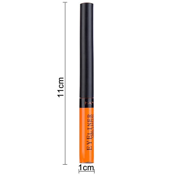 Liquid Eyeliner, Matte Colored Eyeliners, Orange Eyeliner, White Black Red Brown Green Purple Waterproof High-pigmented Colorful Eyeliners Eye Makeup, 1PC Orange