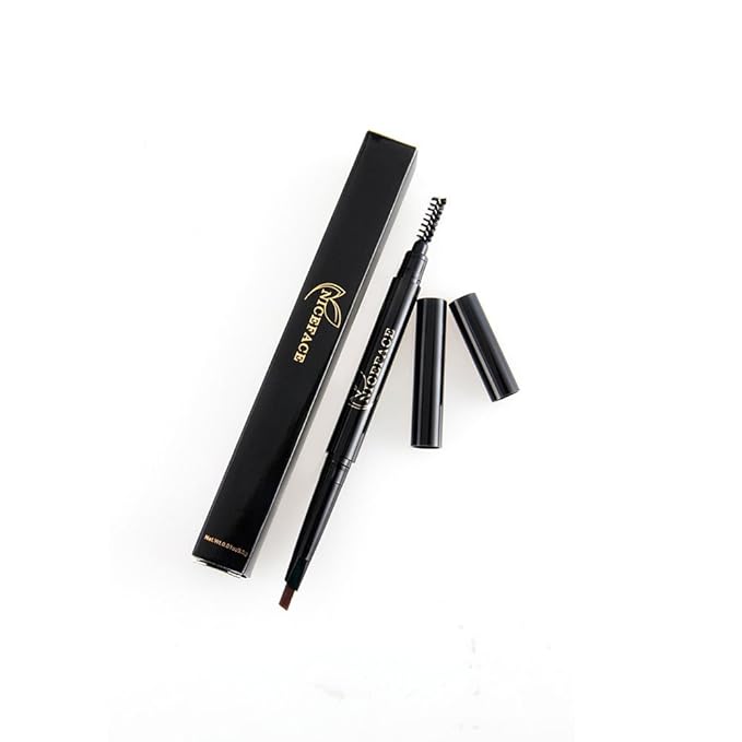 Eyebrow Pencil Medium brown Double Ended Precision Waterproof Brow Cruelty Free(Coffee/Khaki #3)