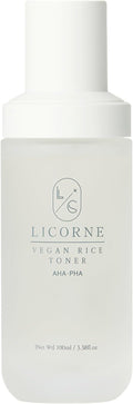 Licorne Vegan Rice Toner Korean Face Toner with Rice Water, Hydrating Milky Toner, K-Beauty Skincare for Smooth, Radiant-Looking Skin, 100ml 3.38 Fl Oz