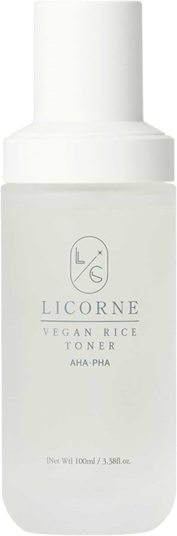 Licorne Vegan Rice Toner Korean Face Toner with Rice Water, Hydrating Milky Toner, K-Beauty Skincare for Smooth, Radiant-Looking Skin, 100ml 3.38 Fl Oz
