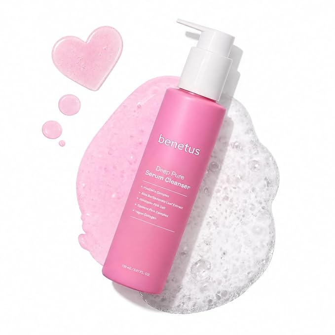 Hydrating Pink Aloe Gel Cleanser, Low pH Daily Face Wash with Probiotic Ferment & Hyaluronic Acid to Nourish Skin, Non-Stripping Foaming Korean Cleanser, 5.07 fl oz