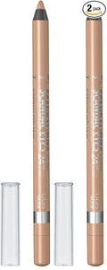 Rimmel London Scandaleyes Waterproof Kohl Kajal Eyeliner Pencil, Intense Color, Long-Wearing, Smudge-Proof, 005, Nude, 0.04oz (Pack of 2)