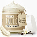 Whipped Tallow 24oz - All Natural Face Cream + Whole Body Moisturizer for Dry Skin - Made With Scented Oil Blend - No Preservatives, Parabens or Seed Oils - USA Made (Vanilla)