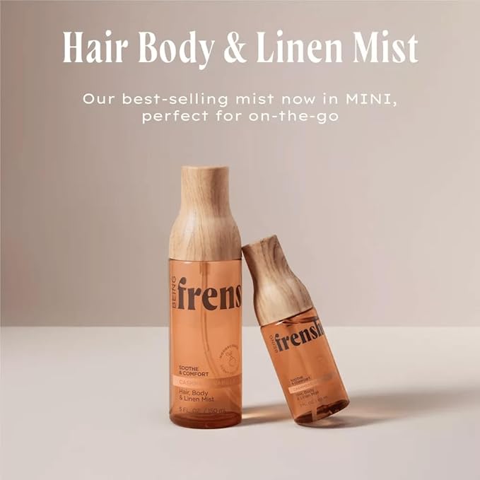 Being Frenshe Cashmere Vanilla HAIR AND BODY LINEN MIST, 2 fl oz - MINI Body Mist