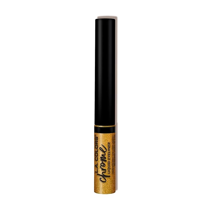 L.A. COLORS Chrome Liquid Eyeliner, Liquid Gold CLE804