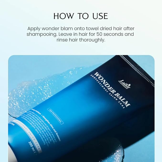 LA'DOR Wonder Balm 200ml Hair Treatment Conditioner Moisturizing Silk Protein Intensely Nourishes Curls With Irreplaceable Substances Restores Softness for Beautiful and Healthy Hair