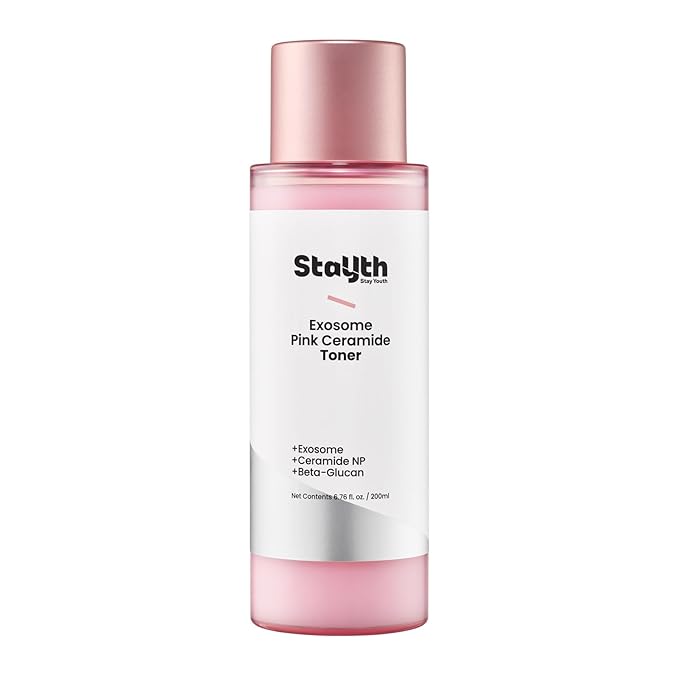 Skin Prep Pink MIlk Toner Hydrating Toner for Dry Skin, Korean Ceramide Facial Toner, Moisturizing Milky Toner with Exosome, Hydrating Toner for Dry Skin, K-Beauty Skincare, 200ml