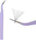 Professional Eyelash Tweezers - Stainless Steel Lash Applicator Tool for False Eyelashes, Precision Fiber Volume Lash Tweezers Eyelid Tape & Extensions for Beginner by WENDY LASHES