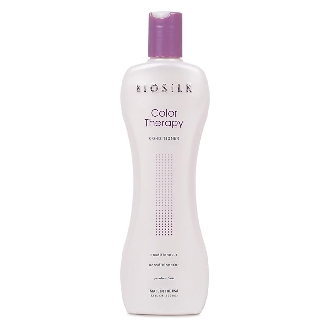 BioSilk Color Therapy Conditioner, Replenishes Moisture While Protecting Color, Enhances Vibrancy & Shine, Sulfate, Paraben & Cruelty-Free, 12 Oz