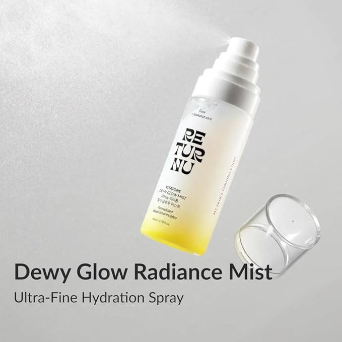 Vitatone Dewy Glow Facial Mist, Ultra-Fine Hydrating Milky Mist to Comfort Skin, Enhance Radiance & Help Support the Skin’s Moisture Barrier, Vegan Korean Skincare (2.70 fl. oz)