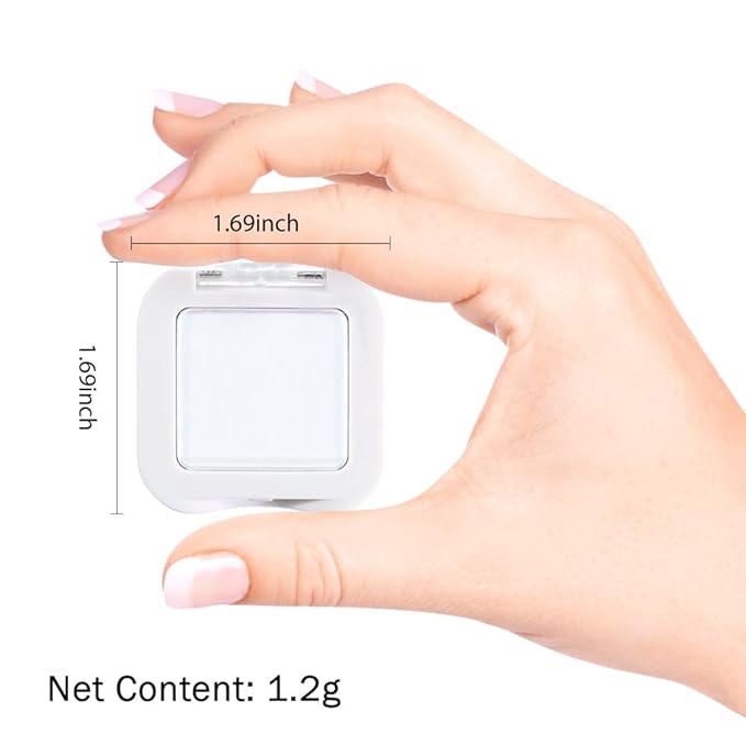 White Matte Single Eye Shadow Palette Makeup for Older Women, White Cream Eye shadow Palette Single for Older Women Matte, High Pigment Waterproof Monochrome Mini Eyeshadow, sombra de ojos