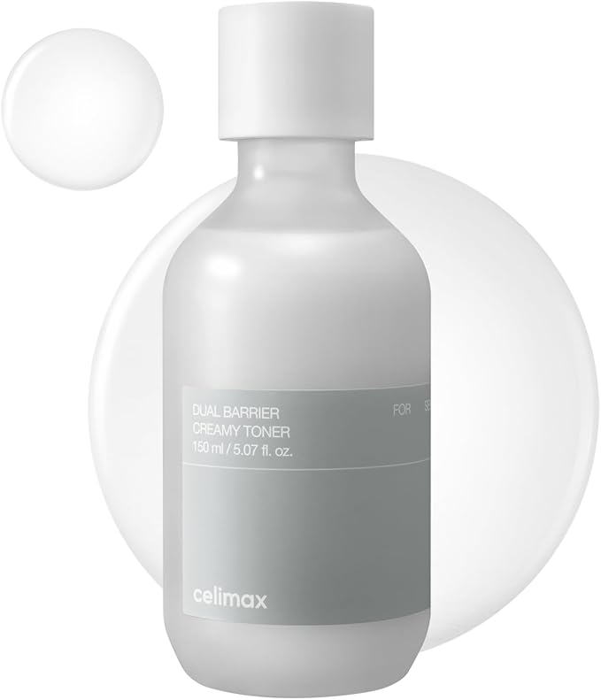 celimax Dual Barrier Creamy Toner | with Ceramides, Peptide, Oil & Alcohol Free, Facial Astringent, Long Lasting Hydration, Calming, Soothing, Non Irritating,150ml