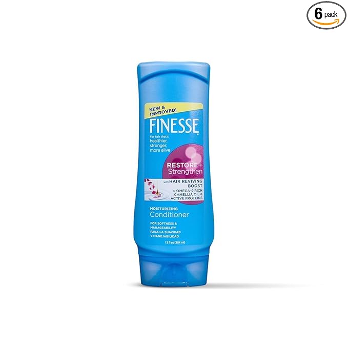 Finesse Restore + Strengthen, Moisturizing Conditioner 13 oz (Pack of 6)