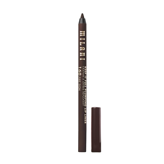 Milani Keep It Full Plumping Lip Liner - Long-Lasting Creamy Pencil for Visibly Fuller Lips - 8-Hour Wear with Chili Extract & Maxi-Lip - Vegan & Cruelty-Free, Made in USA, Fire Sign