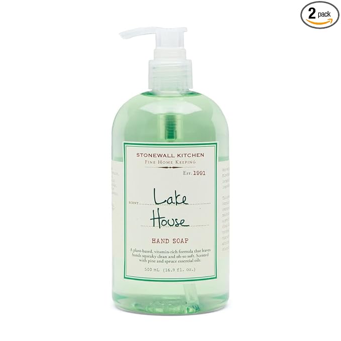 Stonewall Kitchen Lake House Hand Soap, 16.9 ounces (Pack of 2)