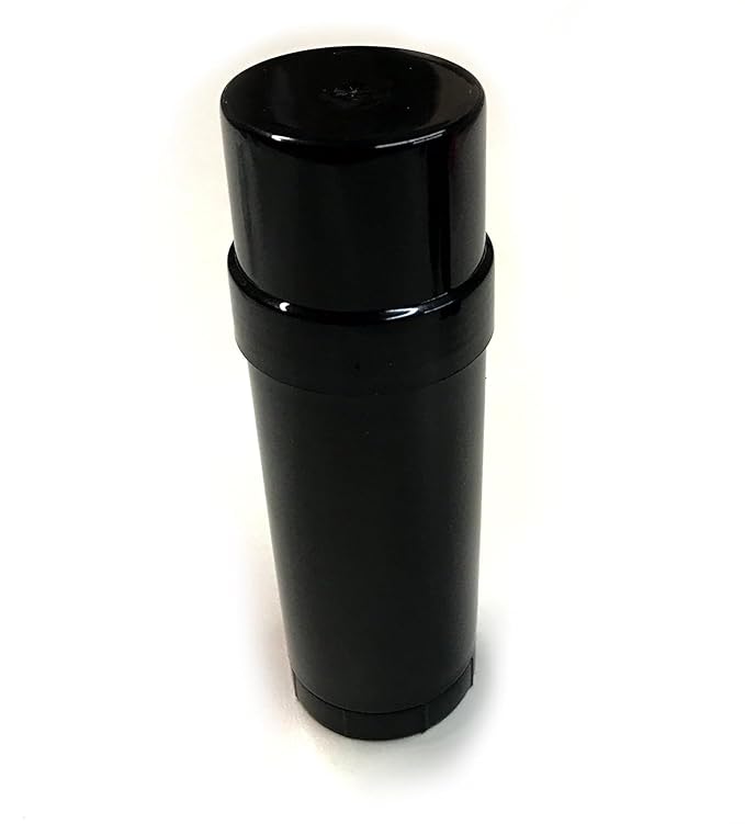 Empty Deodorant Twist-up Containers (Natural, White, Black) - for lotion bar, heel balm etc. (1 oz.) - Travel Size Empty Deodorant Tubes 30g Small Size (35, Black)