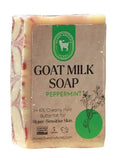 Honey Sweetie Acres Peppermint Goat Milk Soap - Handmade 5 oz Bar, Made with Natural Ingredients, Moisturizing & Gentle, Made in the USA