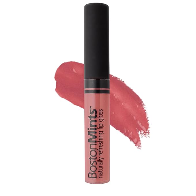 Plum Island Sand Lip Gloss (.25oz) Vegan, Gluten-Free, Cruelty-Free Formula With Aloe, Vitamins C & E, Spearmint Extract and a Sheer Shine Finish for Soft, Fuller-Looking, Hydrated Lips