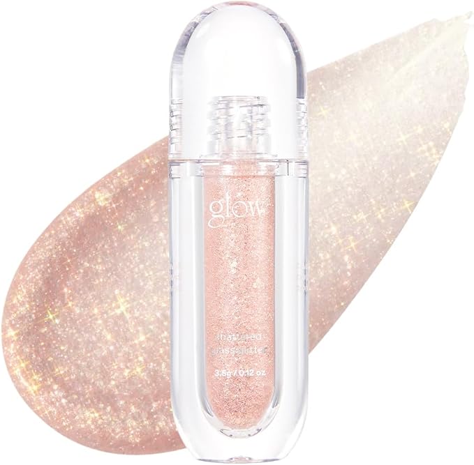 glow Shattered Glass Glitter #Pleasures | Metallic Shimmer | Long-Lasting | multidimensional Sparkle | Smooth Liquid Formula | Precision applicator | 0.1 oz