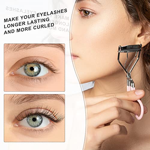 Mudder 80 Pieces Eyelash Curler Refills Eyelash Curler Pads Silicone Rubber Replacement Refills Pads for Universal Eye Lash(Black)