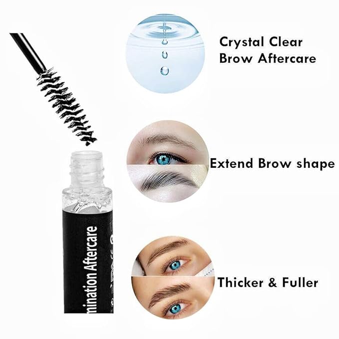 Brow Lamination Aftercare, Eyebrow Perm Conditioner, Lash Lift Nutrition, 7ml Keratin Oil for Over Perming Lashes Brows, Fix Them Neat Upwards, Saving Mess Hairs At once| 100-Day Supply