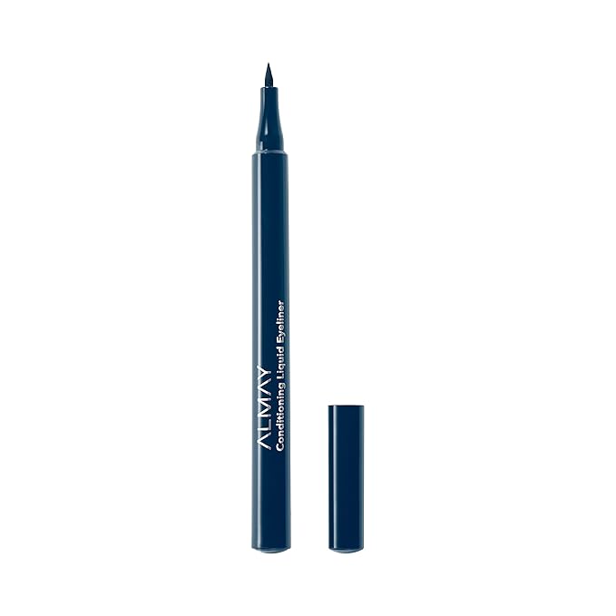 Almay Conditioning Liquid Eyeliner, Longwearing, Waterproof, Hydrating, 30 Navy, 0.03 fl oz. (Pack of 2)