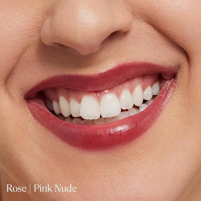 Kulfi Lassi Lips Staining Lip Oil, | Color: Rose - pink nude | Long-Lasting Moisturizing with Mango Seed Oil, Coconut Oil, Vitamin E, High Shine Finish, 0.14 oz / 3.8 mL
