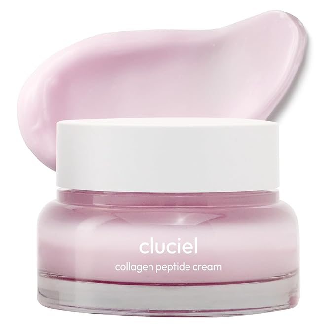 Collagen Peptide Cream, Daily All-in-one Moisturizer for Glass Skin, Dark Spot, Pore Care, 24h Glow & Clear Skin, Korean Vegan Skincare for All Skin Types, 1.69 fl.oz