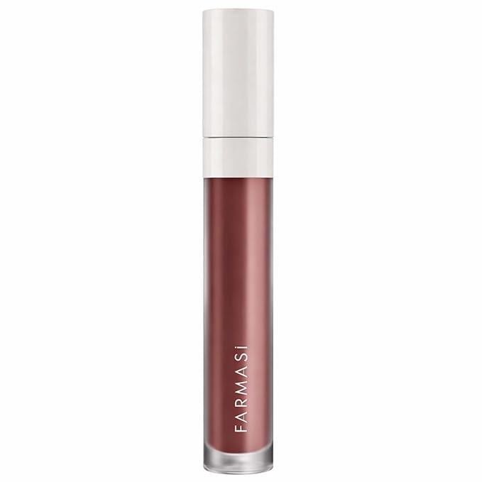 FARMASi Make Up Matte Liquid Lipstick, Long-Lasting and Ultra-comfortable, High-Impact, Lightweight, Organic, Pure Pigments (Perfect Rose)