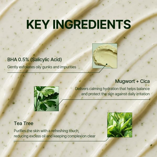 Orien Mugwort Zero Film Cleansing Foam 5.07 fl.oz, 150ml ㅣDaily Makeup Blackhead Removal No pore clogging Korean skincare double cleansing