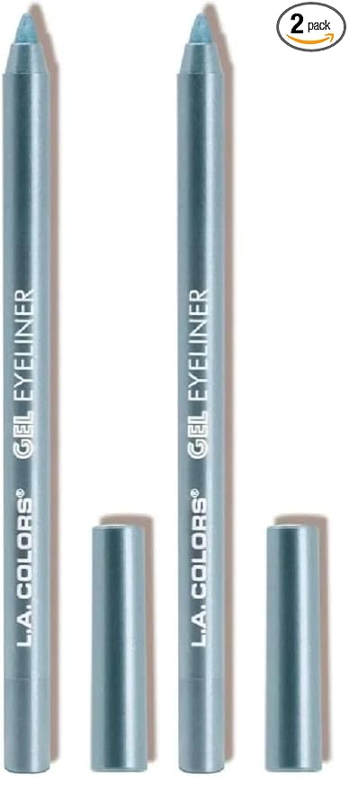 L.A. COLORS Gel Eyeliner, Mermaid Tail Shimmer CP638 (Pack of 2)