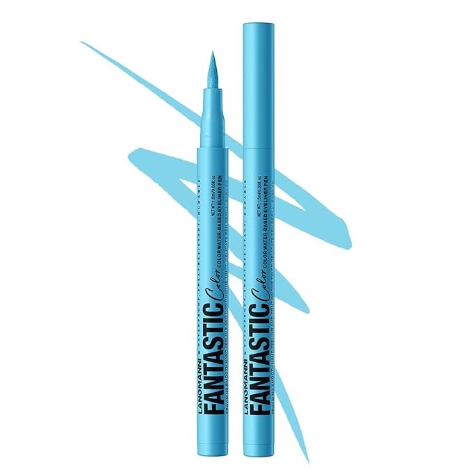 Liquid Eyeliner Pen with Ultra Fine Felt Tip - Matte Sky Blue, Waterproof, Smudge Proof & Quick Drying for Long Lasting Wear (02#)