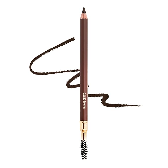 1 pcs Makeup Eyebrow Enhancer 12H Long Lasting Sweat &Waterproof Eyebrow Pencil Pen Dark Brown Eye Brow Pencil 5 Colors to Choose (5# Brown)