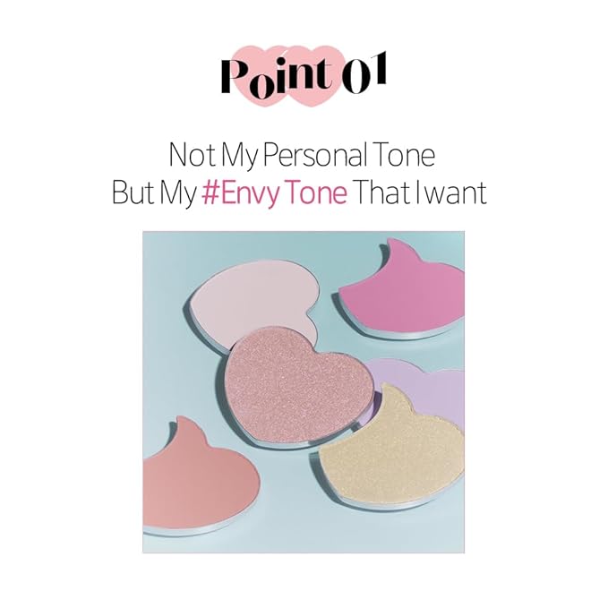 ETUDE Heart Pop Duo Blush, Soft Glow Cheek Colors, Natural Highlight & Glossy Finish, Lightweight Dual-Tone Formula, Korean Makeup Artist Collab, Compact 0.2 oz – Envy Flash