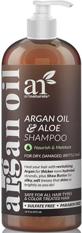 Artnaturals Moroccan Argan Oil Shampoo - (16Fl Oz) - Moisturizing, Volumizing Sulfate Free Shampoo for Women, Men and Teens - Used for Colored and All Hair Types, Anti-Aging Hair Care