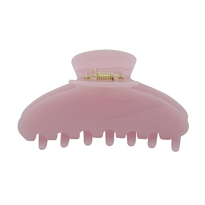 Luxury Pink Claw Clip for Women | Our Large 4 Inch Hair Clip Creates Beautiful Half Ups, Secure Updos & Chic Every Day Styles | Premium Acetate Claw with Secure Hold & Snag Free Teeth for Easy Styling