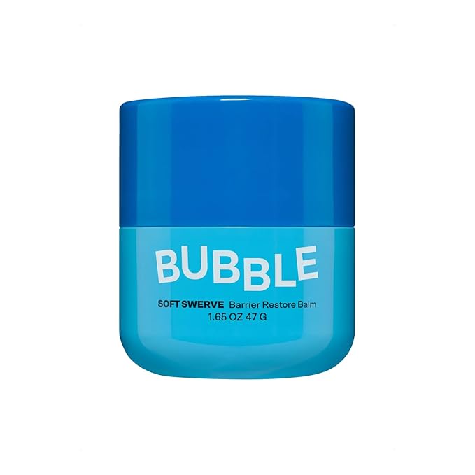 Bubble Skincare Soft Swerve Barrier Cream - Face Moisturizer for Dry Skin, Skin Barrier Repair Balm - Moisture-Sealing Face Balm with Squalane, Shea Butter, Ceramides, Niacinamide (47g)