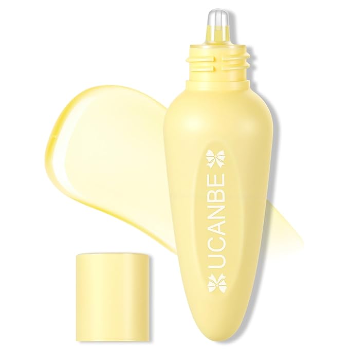 UCANBE Honey Hydro-Grip Primer, Jelly Grip Makeup Base for Dry & Sensitive Skin - Hydrating Gel Gripping Face Primer with Golden Chamomile & Vitamin E to Soothe Redness & Lock in Makeup, Dewy Finish