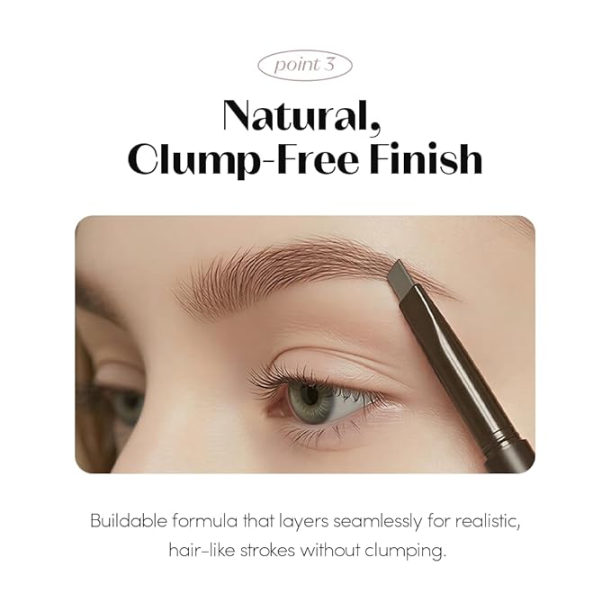 ETUDE Drawing Eye Brow Pro (Dark Brown) Eyebrow Pencil for women, Microblading, Long Lasting, Soft Textured Natural Daily Look, Korean Makeup, Beauty (0.008 Ounce)