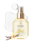 BOM Chiffon Vanilla Body Mist 3.71 Fl Oz, Vanilla Scented Fine Mist with Hyaluronic Acid, Niacinamide & Vitamin C, Hydrating, Lightweight, Korean Skincare
