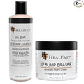 Healfast KP Bump Eraser Cream (4 Oz) and Bodywash (8 Oz) Set – Soften, Exfoliate, Nourish Rough and Bumpy Skin – Keratosis Pilaris - For All Types