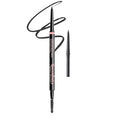 Replaceable Eyebrow Pencil, Ultra Fine 1.5mm Tip Draws Tiny Brow Hairs, Long Lasting & Budgeproof, Waterproof Brow Pencil Built-in Spoolie Brush (Black)