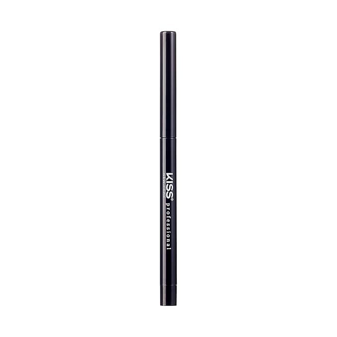 KISS NEW YORK Pro Intense Gel Eyeliner with Built-In Sharpener, Waterproof, Smudge-Proof, Long Lasting Gel Eyeliner Pencil (Black)