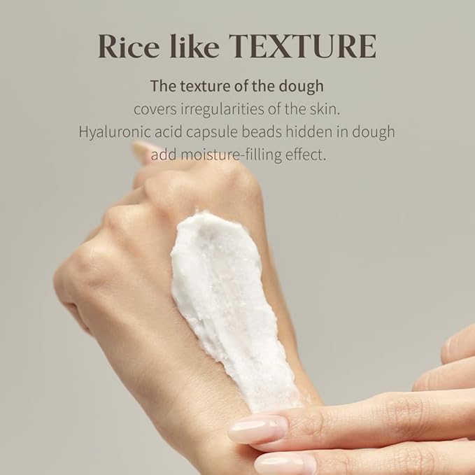 Amill Fresh Rice Dough Pack (100g/3.52oz) – Wash-Off Face Mask with Rice Extract for Smooth & Nourished Skin